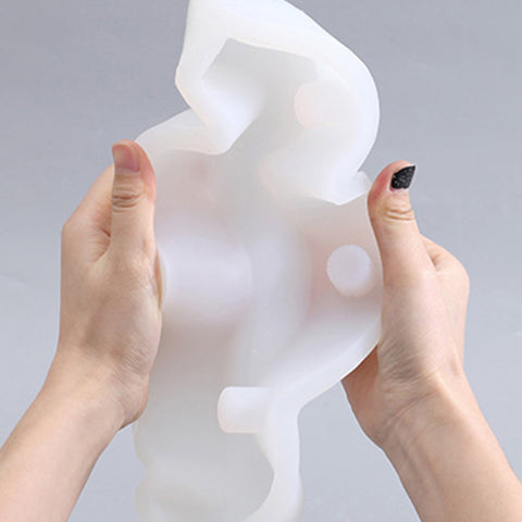 3-Holes Taper Candle Holder Silicone Mold-1