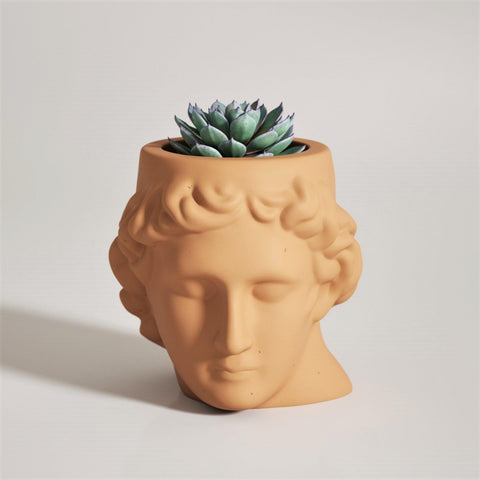 Apollo Mythology Figure Statue Concrete Plant Pot Silicone Mold-4