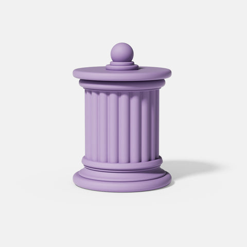 Architecture Concrete Candle Jar with Lid Silicone Mold-0