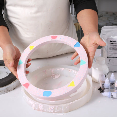 29cm Mirror Frame Silicone Mold with Accessories-1