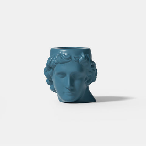 Apollo Mythology Figure Statue Concrete Plant Pot Silicone Mold-0