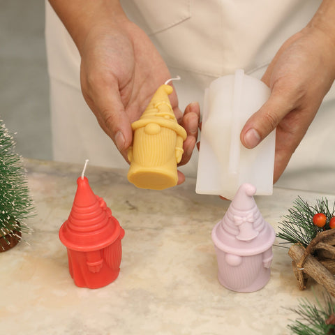 Bell of Hat-tastic Gnome Squad Candle Silicone Mold-2
