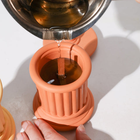 Architecture Concrete Candle Jar with Lid Silicone Mold-2