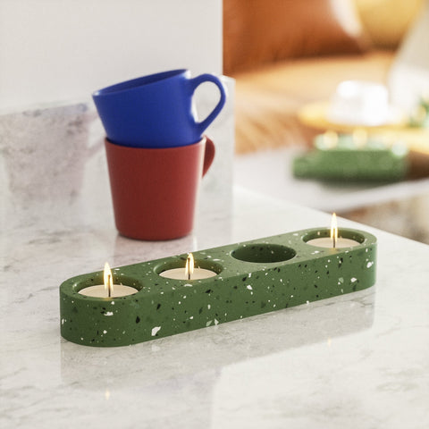 4-Holes Tealight Candle Holder Silicone Mold-3