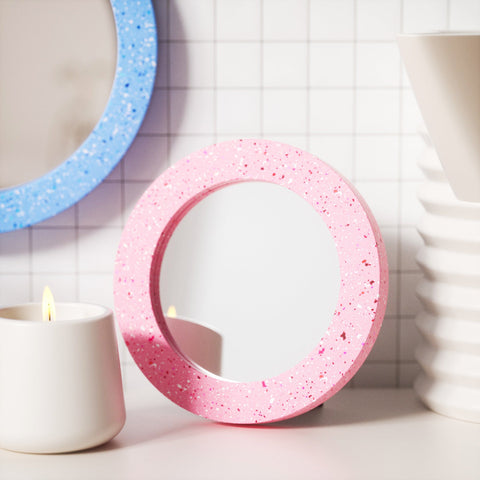 22cm Mirror Frame Silicone Mold with Accessories-3