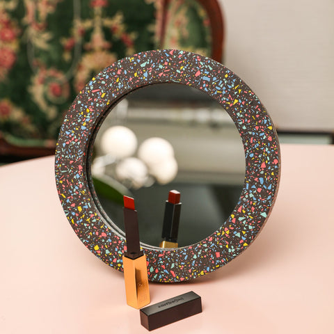 22cm Mirror Frame Silicone Mold with Accessories-4