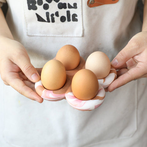 4-Egg Ripple Round Egg Tray Mold-4