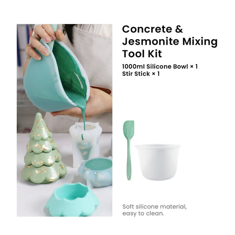 Blooming Stacking Christmas Tree Candle Jar Silicone Mold-12