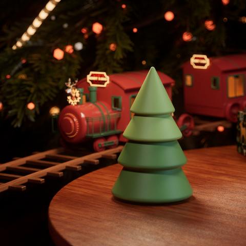 3.3oz Winter Wonderland Sleek Layered Christmas Tree Candle Jar Silicone Mold-4