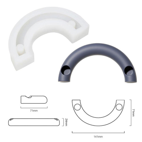 Arch Shaped Taper Candle Holder Silicone Mold-7