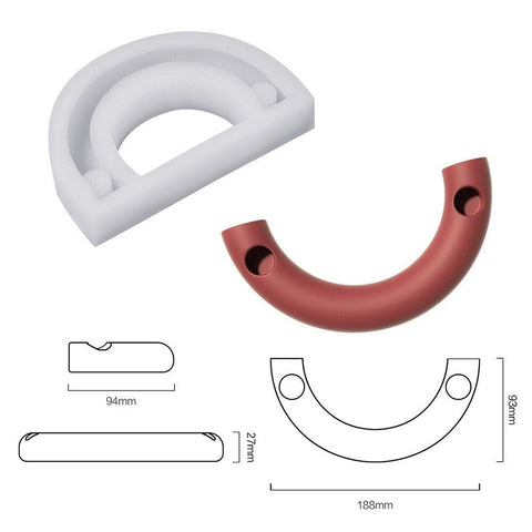 Arch Shaped Taper Candle Holder Silicone Mold-6
