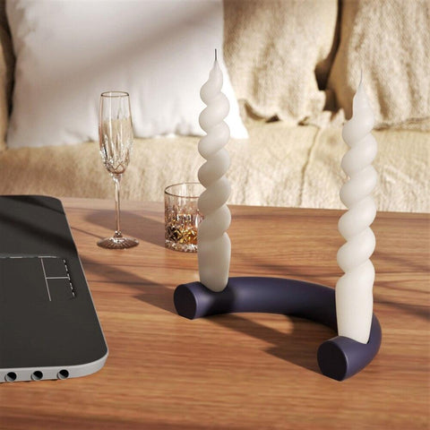 Arch Shaped Taper Candle Holder Silicone Mold-3