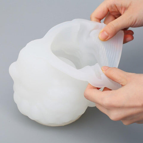 Aphrodite Head Statue Concrete Planter Silicone Mold-1